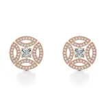 Kolczyki koła w różowym złocie AJK_029